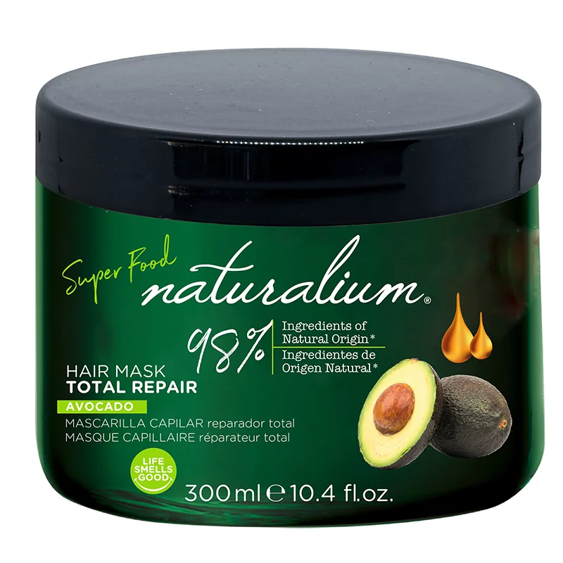 Mascarilla capilar con extracto de aguacate Naturalium Superfood (300ml): Con efecto total repair para fortalecer el cabello